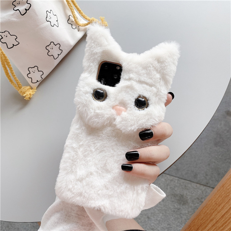 3D Cute Cartoon Cat Furry Plus - огляд і ціна Phone Cases Iphone 13