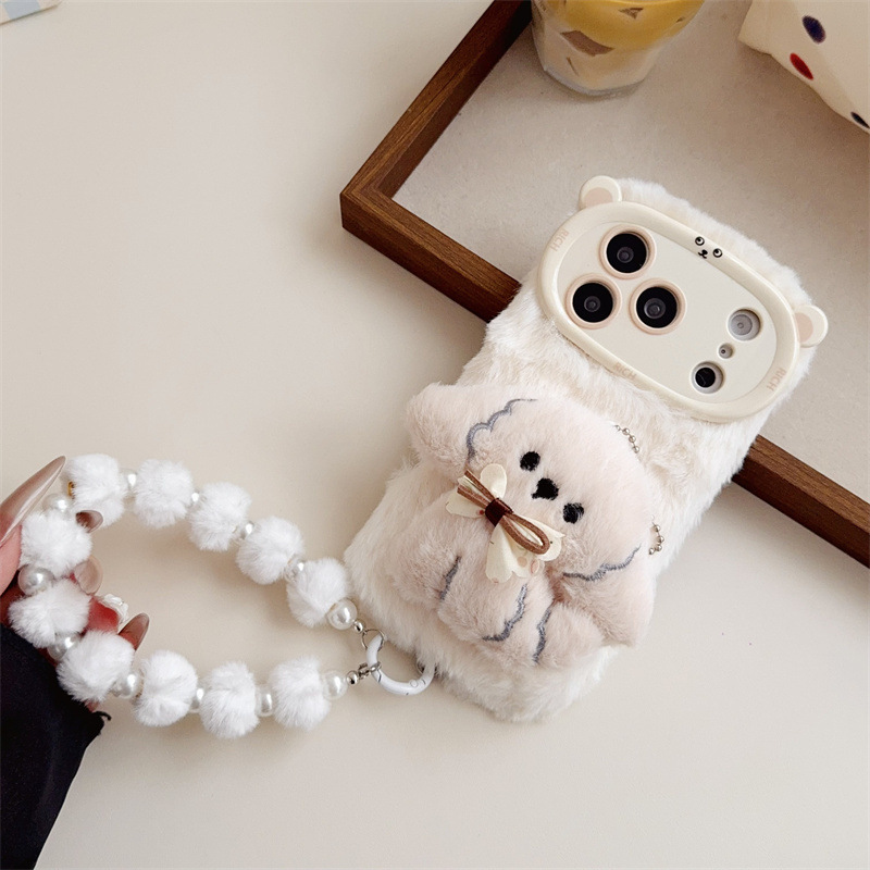 3D Cartoon Bowknot Puppy Warm  - огляд і ціна Phone Cases Iphone 13