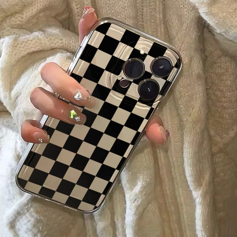 Space Black Plaid Pattern Phon - огляд і ціна Phone Cases Xiaomi 15