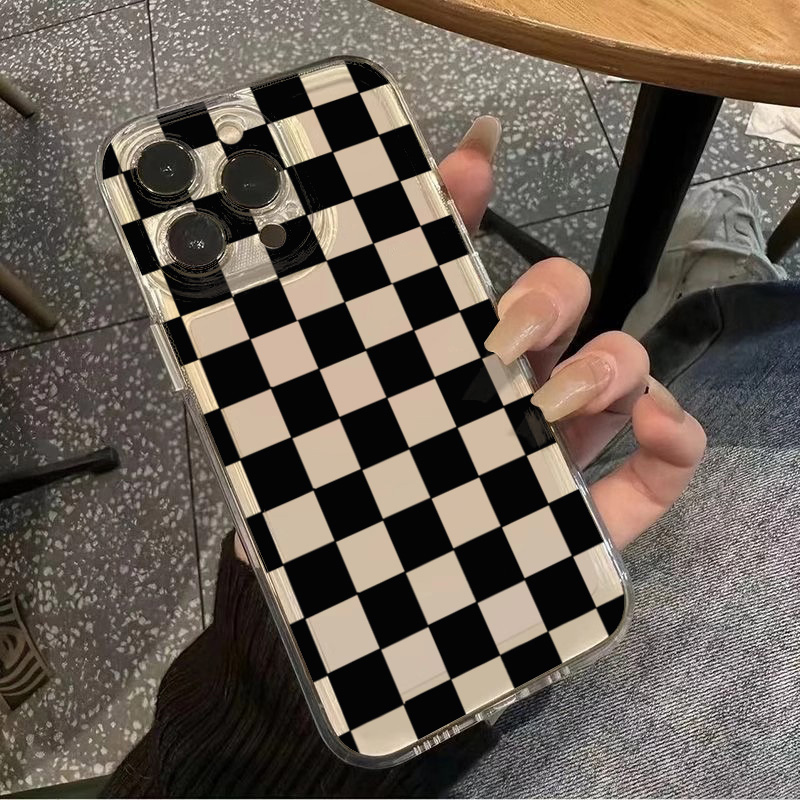 Space Black Plaid Pattern Phon - огляд і ціна Phone Cases Xiaomi 15