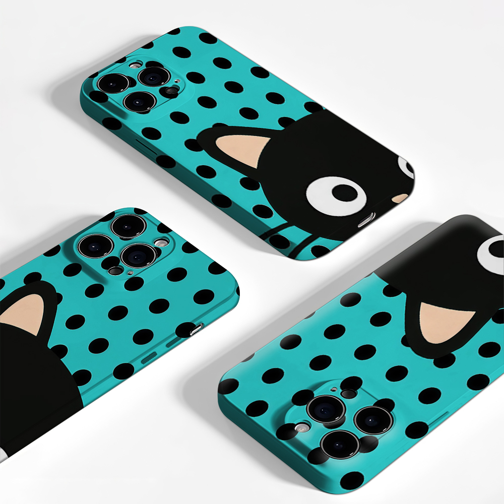 Turquoise Polka Dot Cat Phone  - огляд і ціна Phone Cases Xr Iphone