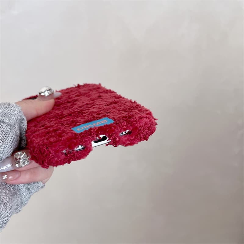 Angora Red Fuzzy Phone Case fo - огляд і ціна Phone Cases For Iphone 16
